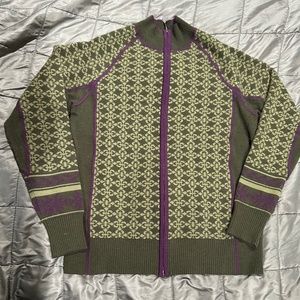 Cardigan ski sweater, Cabela’s brand